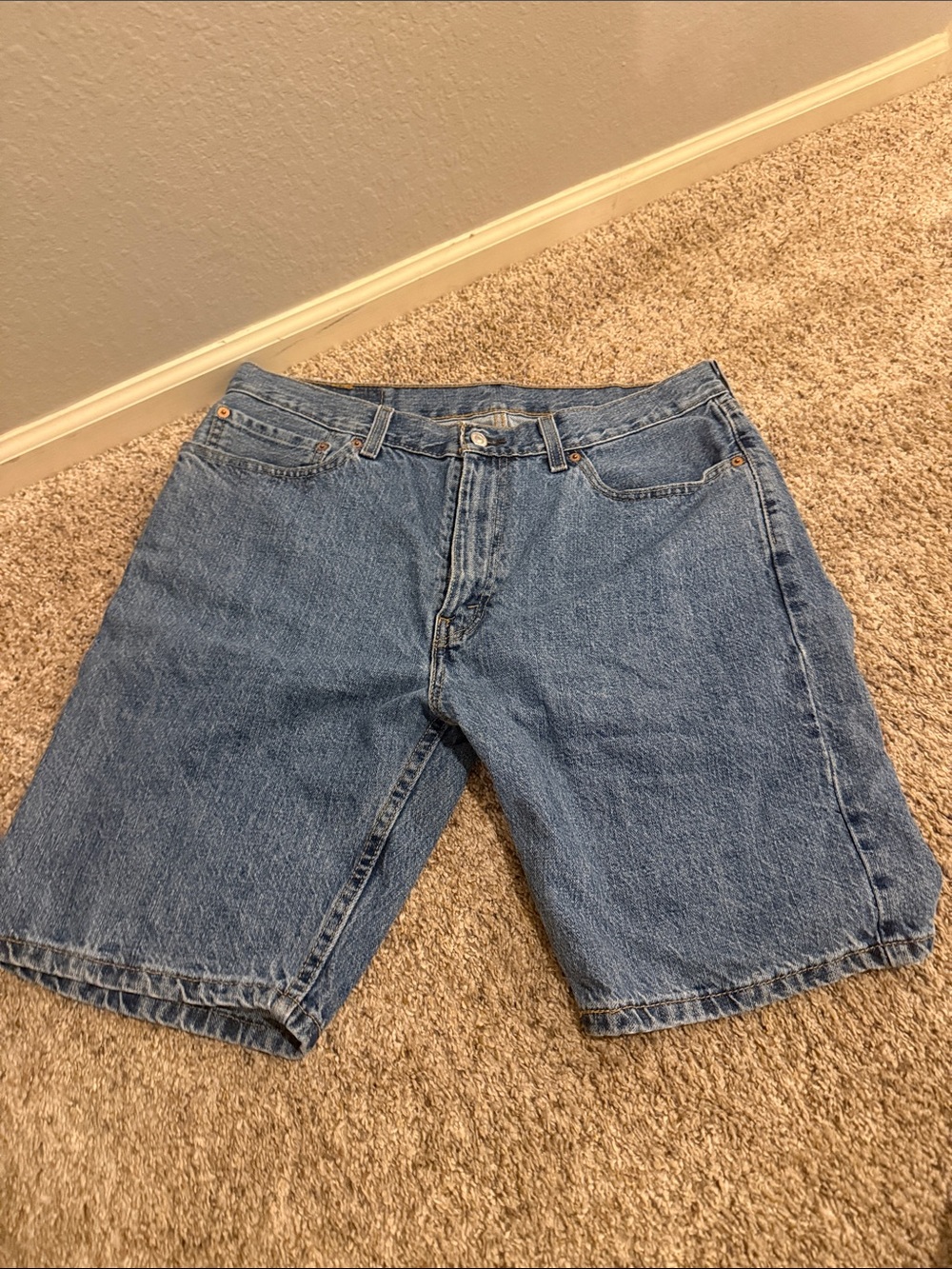 Men's Blue Denim Shorts
